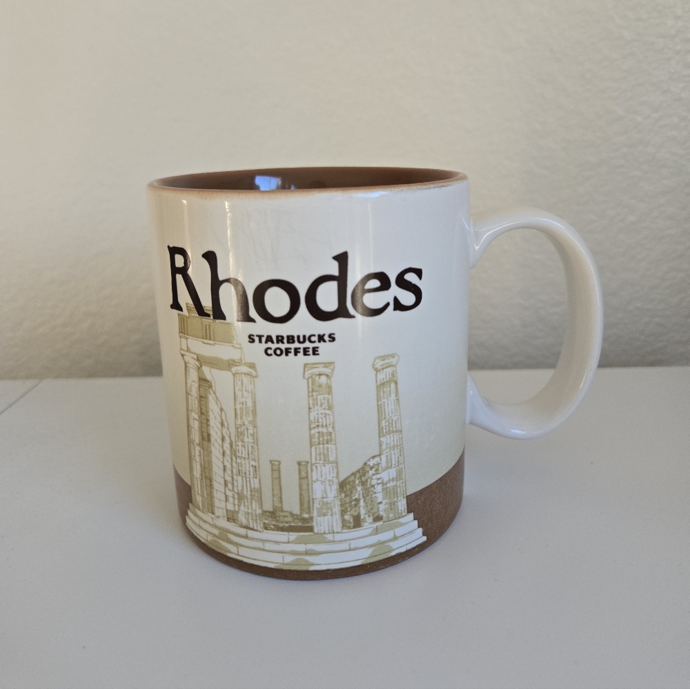 Starbucks Coffee Mug Rhodes Greece Icon Collector Series 16 oz 2018 Edition‎